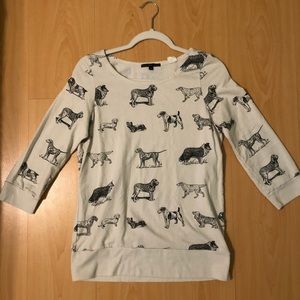 Urban Outfitters Dog Print Sweater